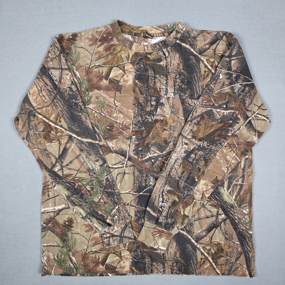 Ranger Men's 2XL Realtree Camo Long Sleeve‎ Hunting Shirt Woodland Pattern 2X - Picture 2 of 10
